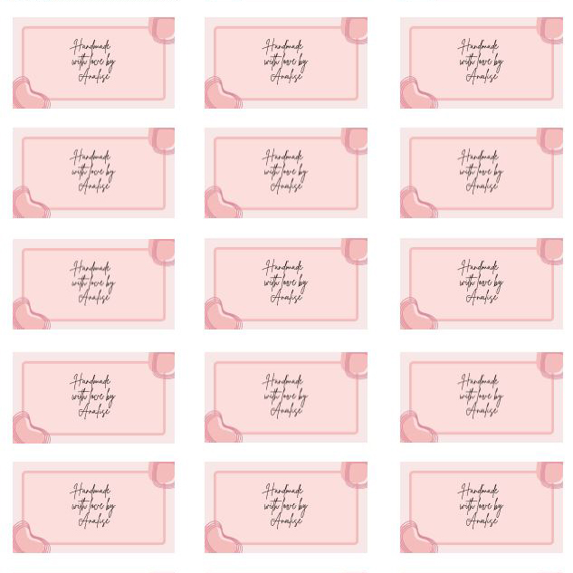 PAPER LABELS 63MM BY 38MM - Custom Artwork